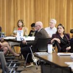 Roundtable participants listen as remarks are delivered at the Water Urgency Roundtable.
