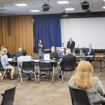 Speaker addresses attendees during a Water Urgency Roundtable discussion.