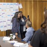 Participants contribute ideas and recommendations during a Water Urgency Roundtable discussion.