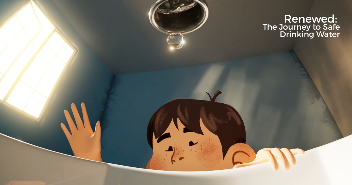 Renewed Video Screenshot (1200 x 630 px) A great explainer video about how water we use is purified for reuse.